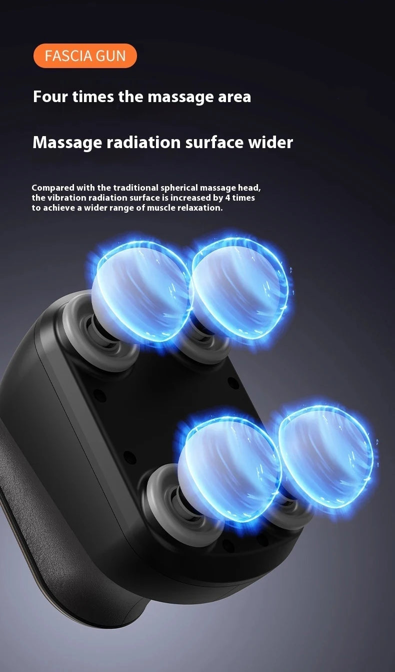 Portable Four-Head Fascia Massager