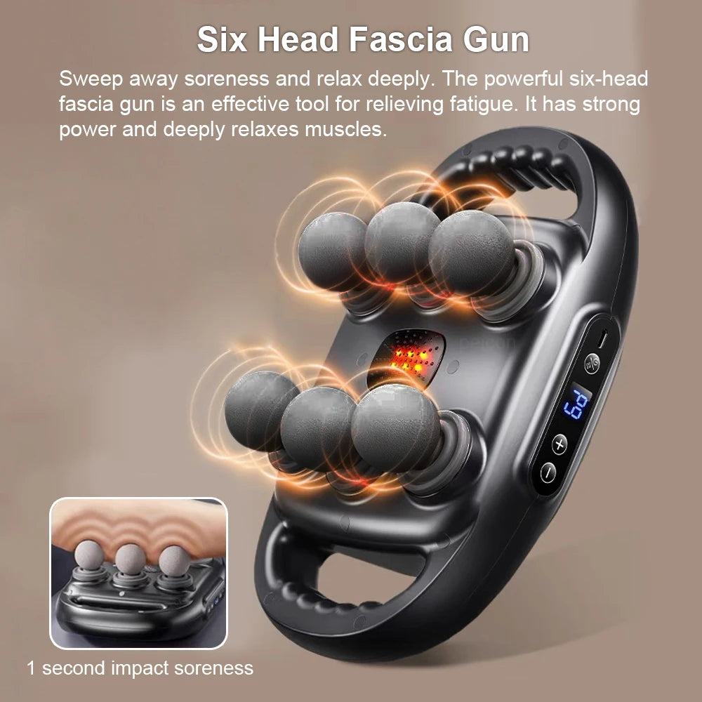 Six-Head High-Frequency Fascia Gun