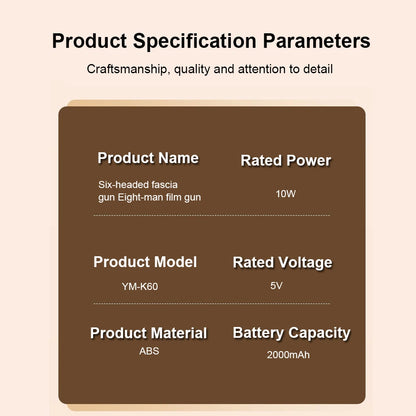 Six-Head High-Frequency Fascia Gun