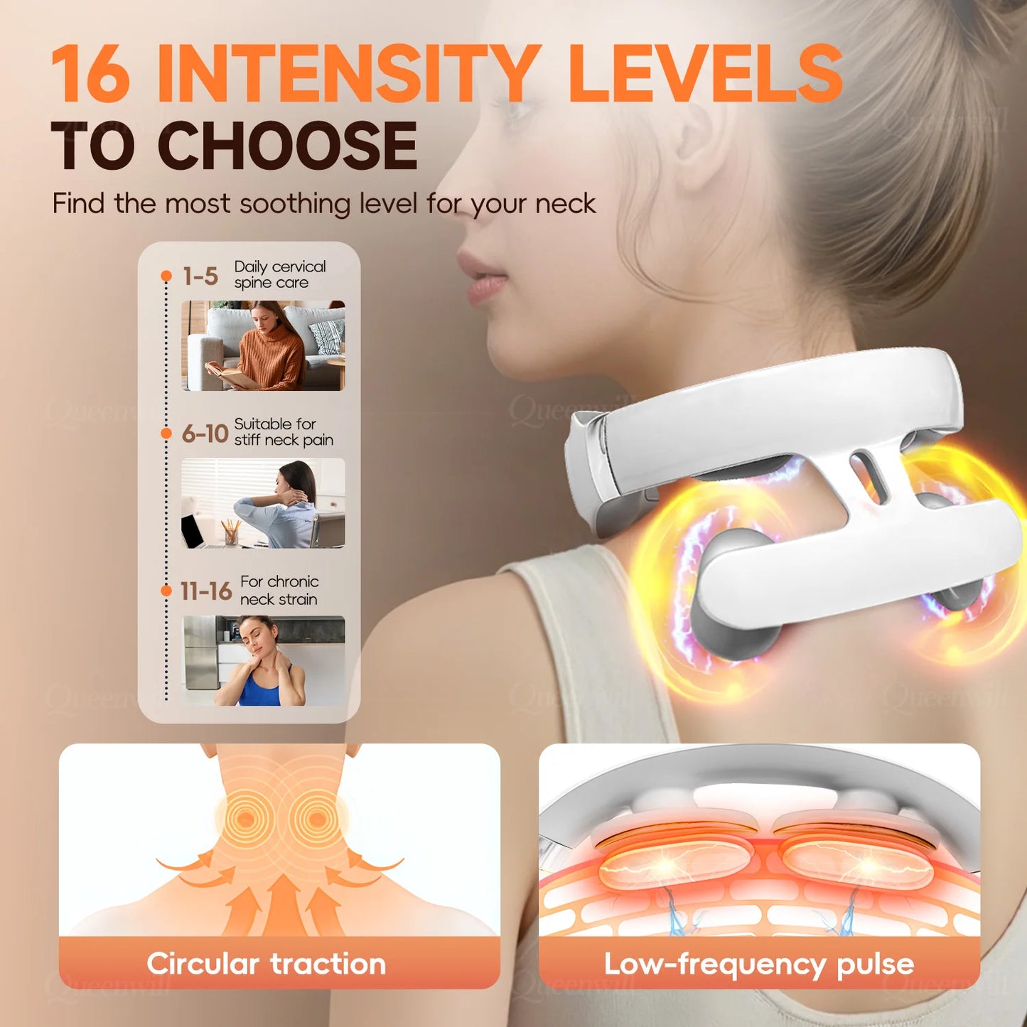 4D Smart Heating Neck Massager