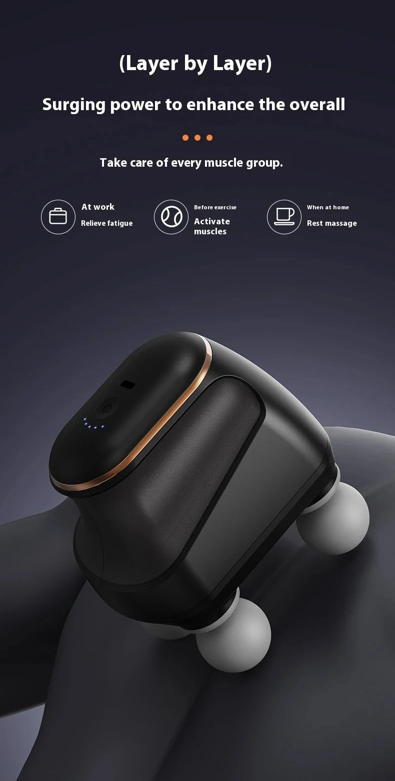 Portable Four-Head Fascia Massager