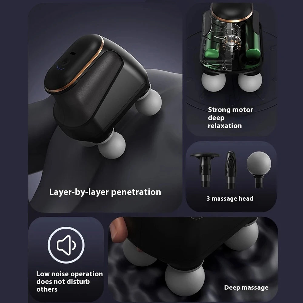Portable Four-Head Fascia Massager