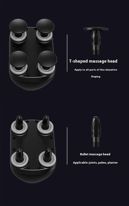 Portable Four-Head Fascia Massager