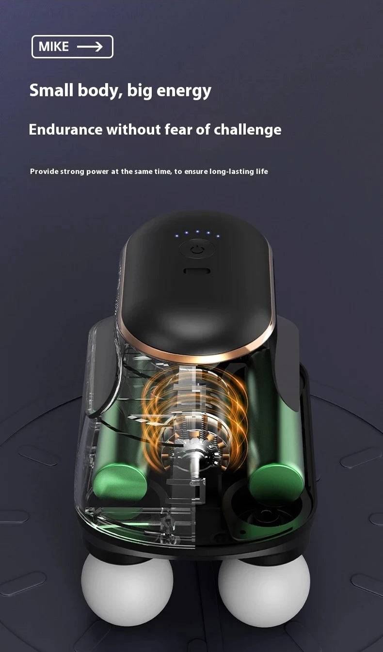 Portable Four-Head Fascia Massager