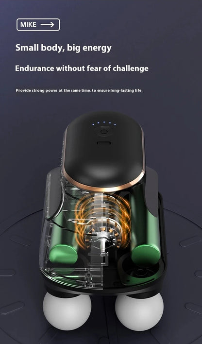 Portable Four-Head Fascia Massager